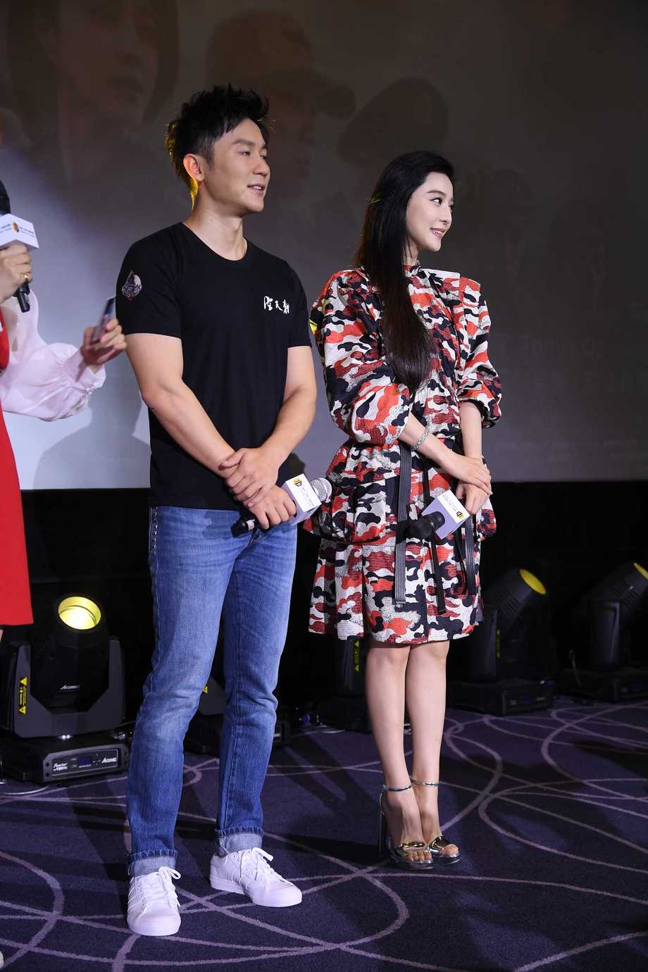 李晨，范冰冰电影《空天猎》上海路演发布会相机原图212p